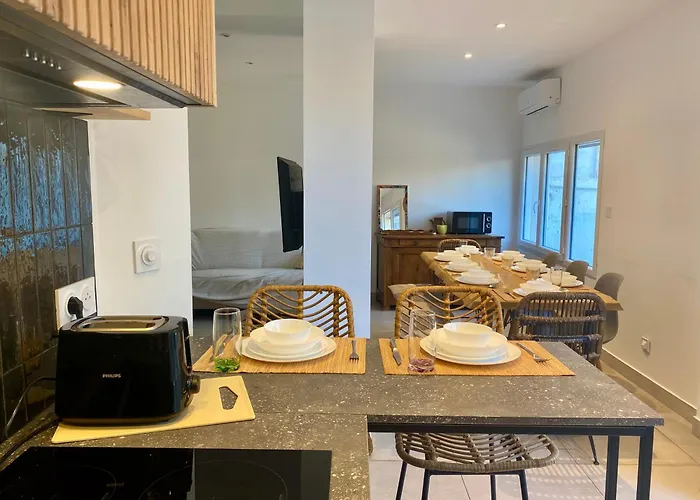 La Au Palmier - 10ch, 2sdb, Toit Terrasse